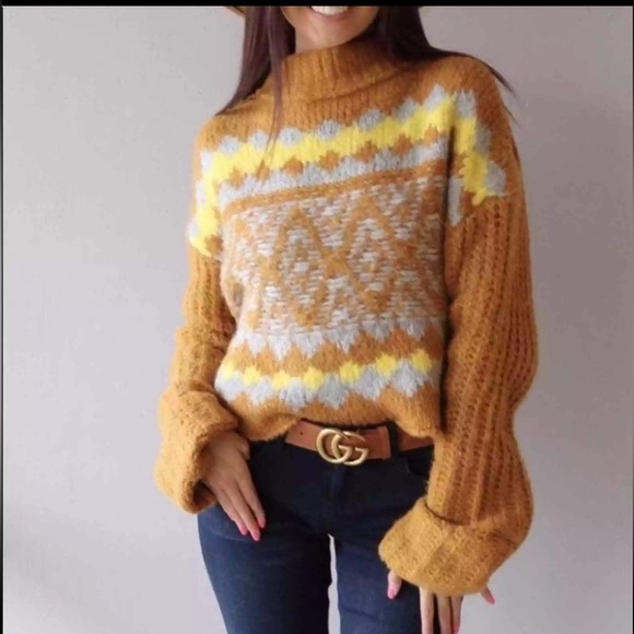 NWOT Free People Women's Alpine Pullover Cinnamon Toast Combo, Small - Picture 5 of 5